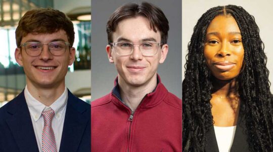 Left to right: George Kressler, Mateo Biggs, Rachel des Bordes