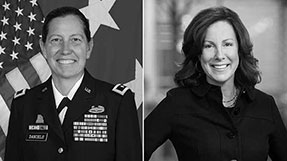 LTG Jody Daniels and Dean Carla Brodley