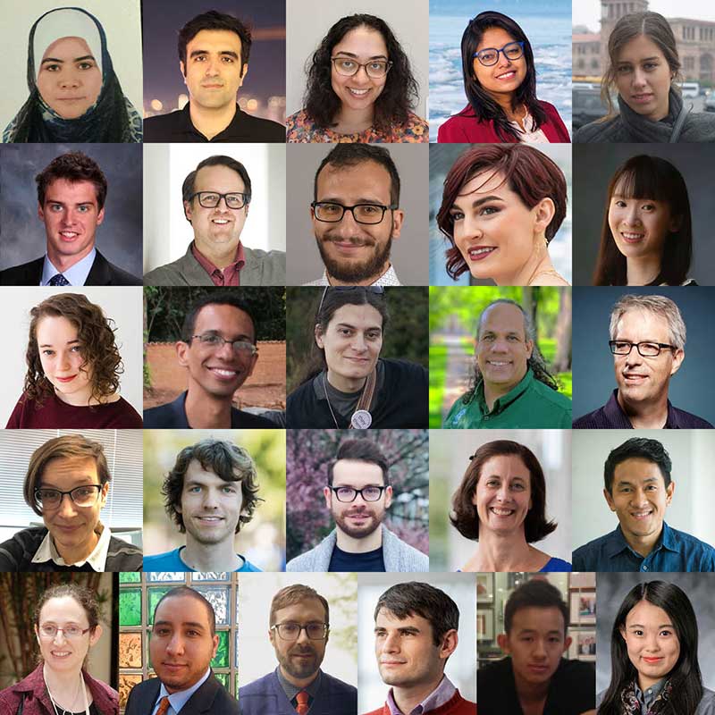 Mona Ali | Soheil Behnezhad | Rasika Bhalerao | Maitraye Das | Mahsa Derakhshan | Michael Everett | Mark Fontenot | Eric Gerber | Megan Hofmann | Chenyan Jia | Rébecca Kleinberger | Wallace Lages | Ada Lerner | Albert Lionelle | Blair MacIntyre | Chris Martens | Daniel Patterson | Ryan Rad | Sami Rollins | Herman Saksono | Ellen Spertus | Oscar Veliz | Wes Viles | Robin Walters | Hsiao-An (Justin) Wang | Shuo Zhang 