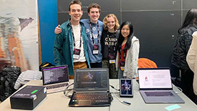 Left to right: Ezekiel D’Ascoli, Michael Steinberg, Madeline Hulse, and Elizabeth Sheffield.