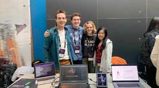 Left to right: Ezekiel D’Ascoli, Michael Steinberg, Madeline Hulse, and Elizabeth Sheffield.