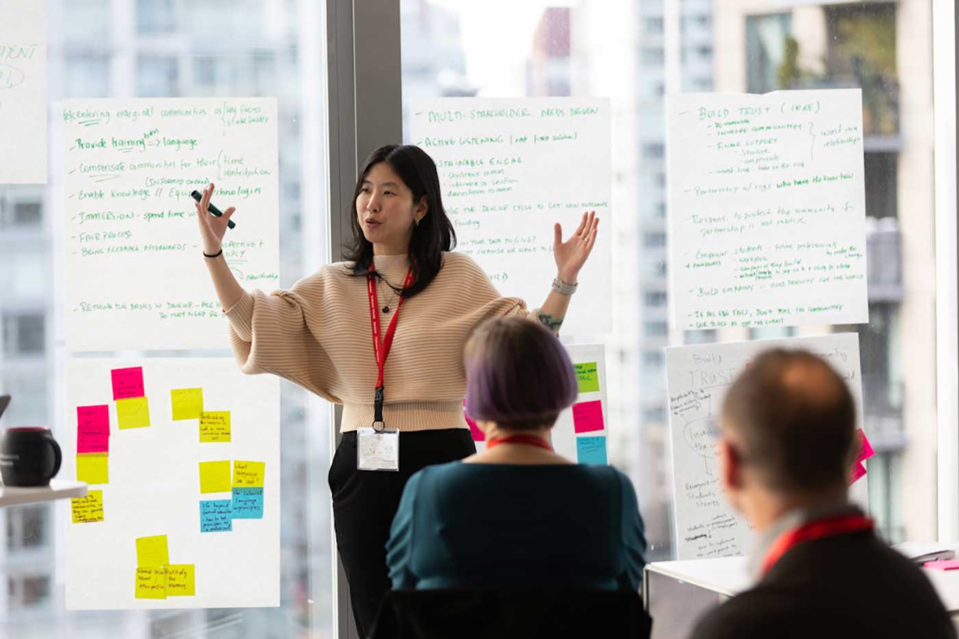 Paula Akemi from Versett presents on “Creating Software for Marginal Communities” at the Vancouver 40th Anniversary Celebration.