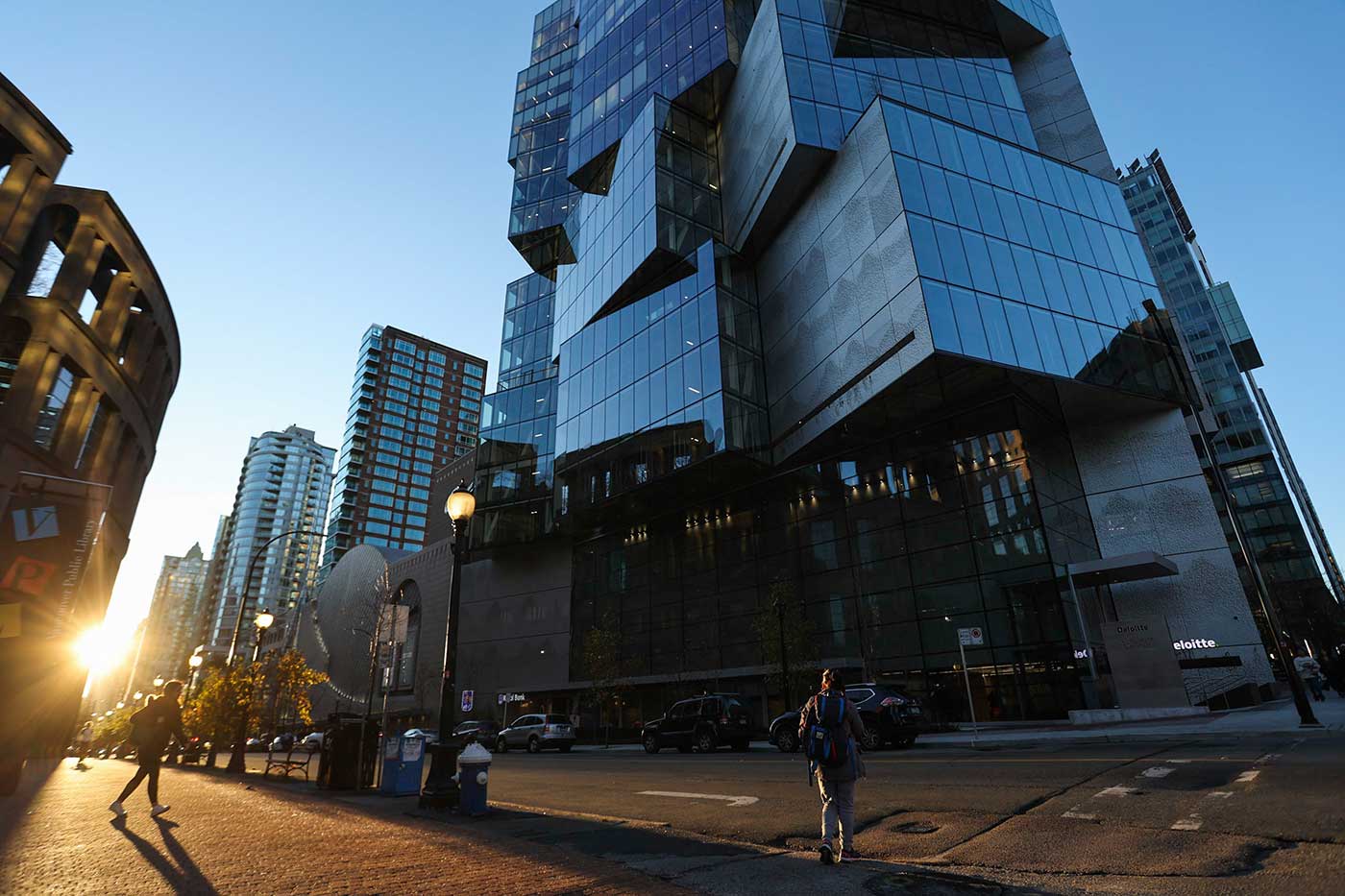 A photo of the building where Northeastern's Vancouver campus is located. Photo by Jesse Winter.