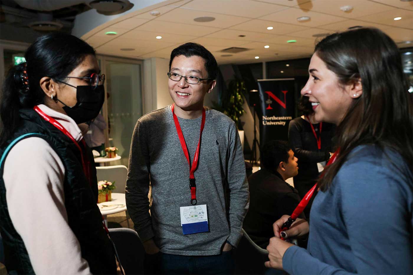 Students socialize during the Vancouver 40th Anniversary Celebration.