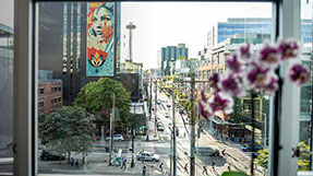 A photo of Seattle's South Lake Union neighborhood