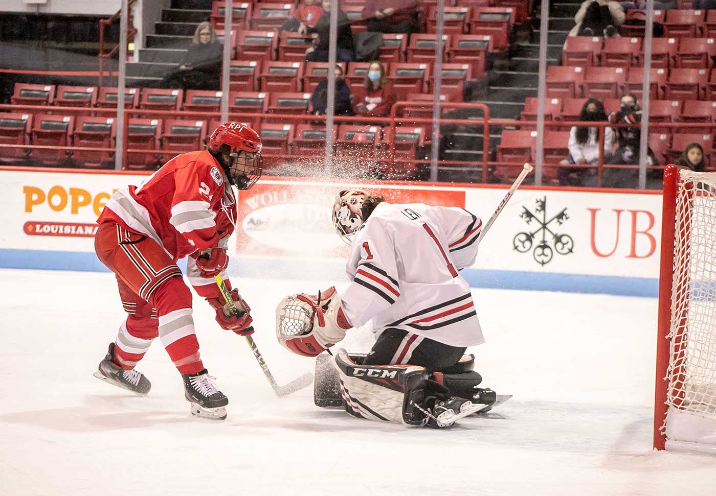 Devon Levi stops a breakaway