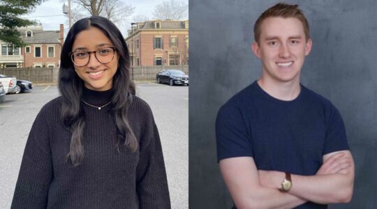 Anika Das (left) and Jake Ombach.