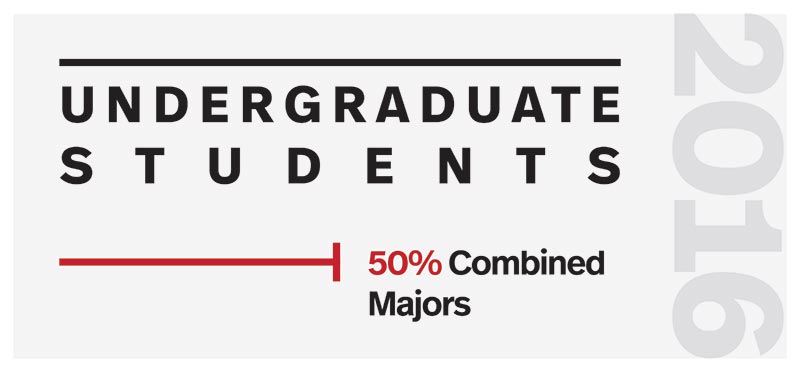 2016 - Undergraduate Students - 50% combined majors