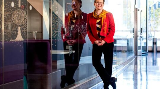 Elizabeth Mynatt, Dean of the Khoury College of Computer Sciences. Photo by Matthew Modoono/Northeastern University