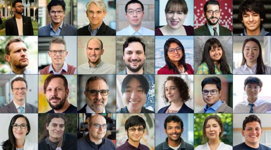 A collage of 28 members of the Khoury community who had research featured at CHI 2024