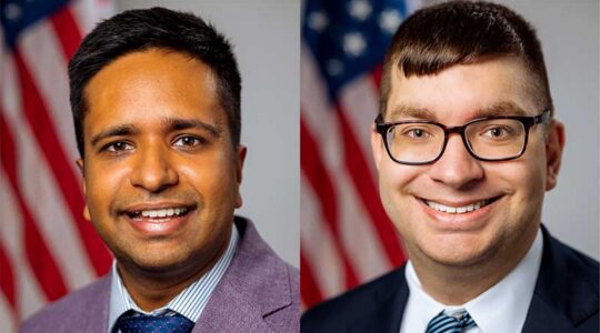 Monideep Chakraborti (left) and Griffin Milas