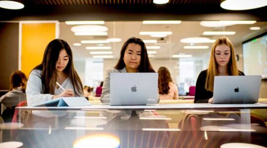 The grant recognizes Northeastern’s leadership in removing barriers that exclude underrepresented populations from accessing computing education. Photo by Matthew Modoono/Northeastern University