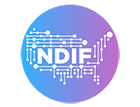 The National Deep Inference Fabric logo, which shows the letters "NDIF" over a background graphic that resembles circuits in the shape of the United States