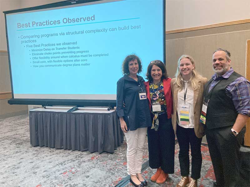 Left to right: CIC Founding Executive Director Carla Brodley, CIC Executive Director Catherine Gill, McKenna Quam, Albert Lionelle