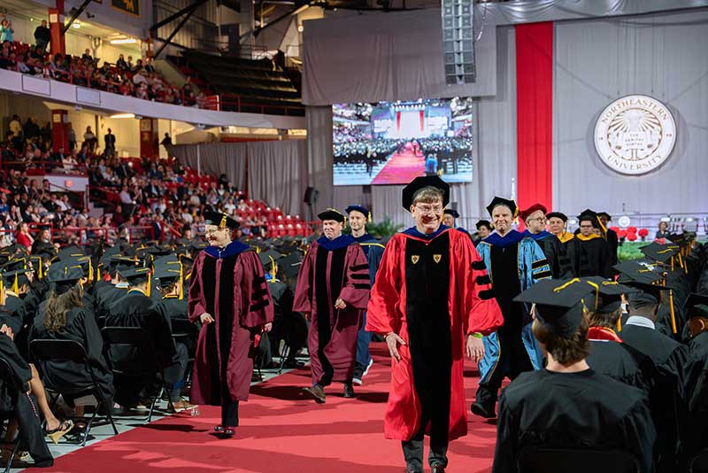 Khoury faculty lead the closing procession