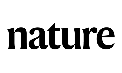 The word 'nature' in black letters on a white background