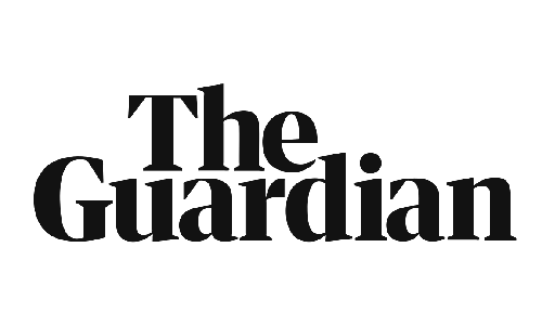 The words The Guardian in black text on a white background