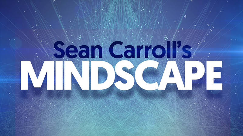 Blue rectangular logo that says Sean Carroll's Midscape