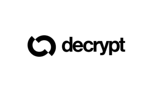An oval with crooked lines to the left of the word decrypt