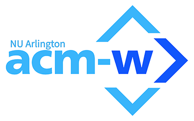 The NU Arlington acm-w logo