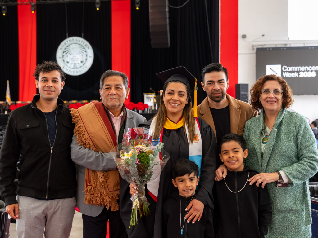 Family photo at commencement