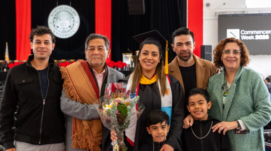 Family photo at commencement