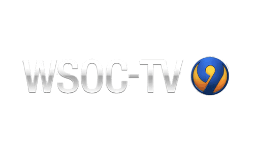 The letters WSCO-TV and a blue nine