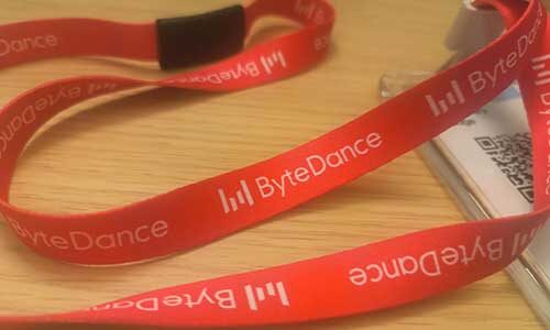 A ByteDance lanyard